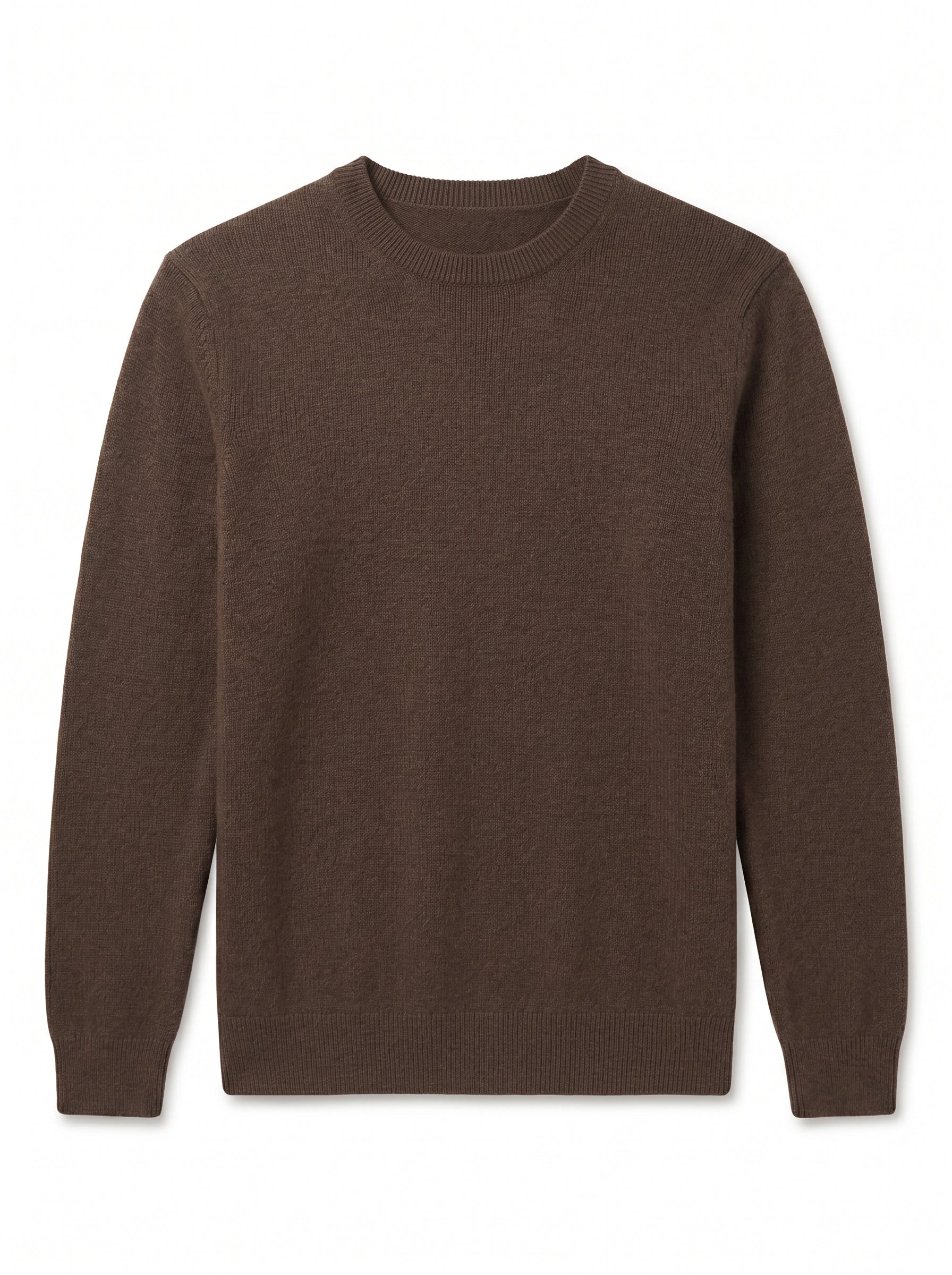 ZHILIFS | Men's Crew Neck Pullover — Brown