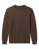 ZHILIFS | Men's Crew Neck Pullover — Brown