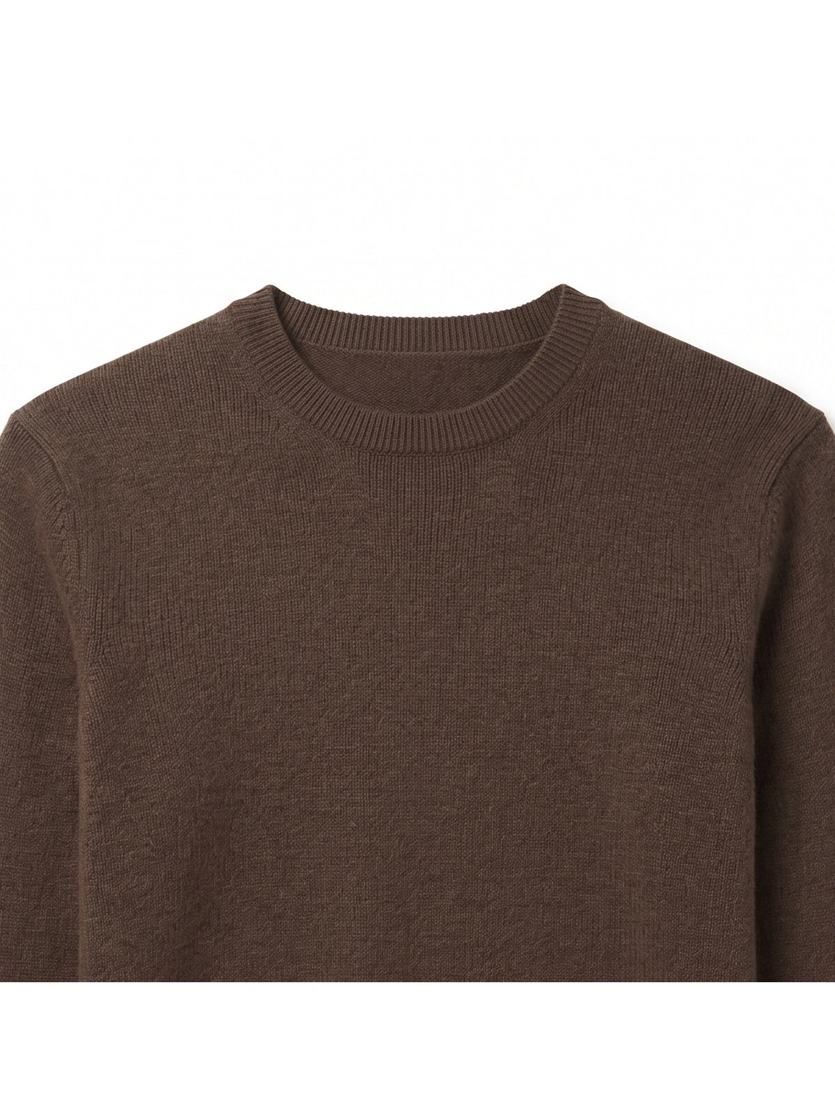 ZHILIFS | Men's Crew Neck Pullover — Brown