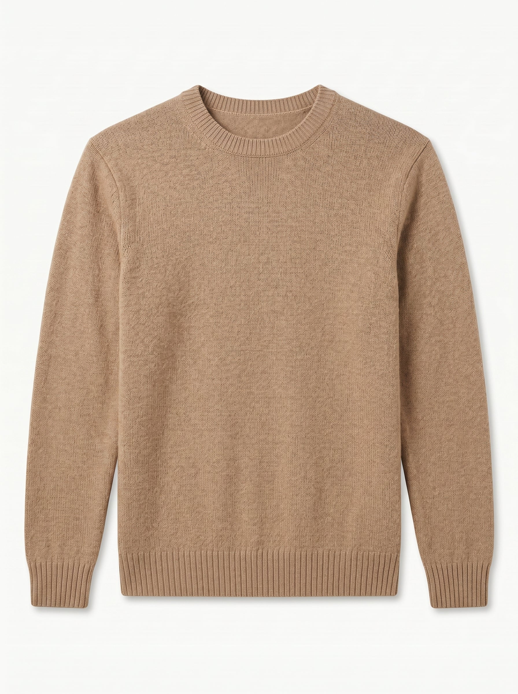 ZHILIFS | Men's Crew Neck Pullover — Camel