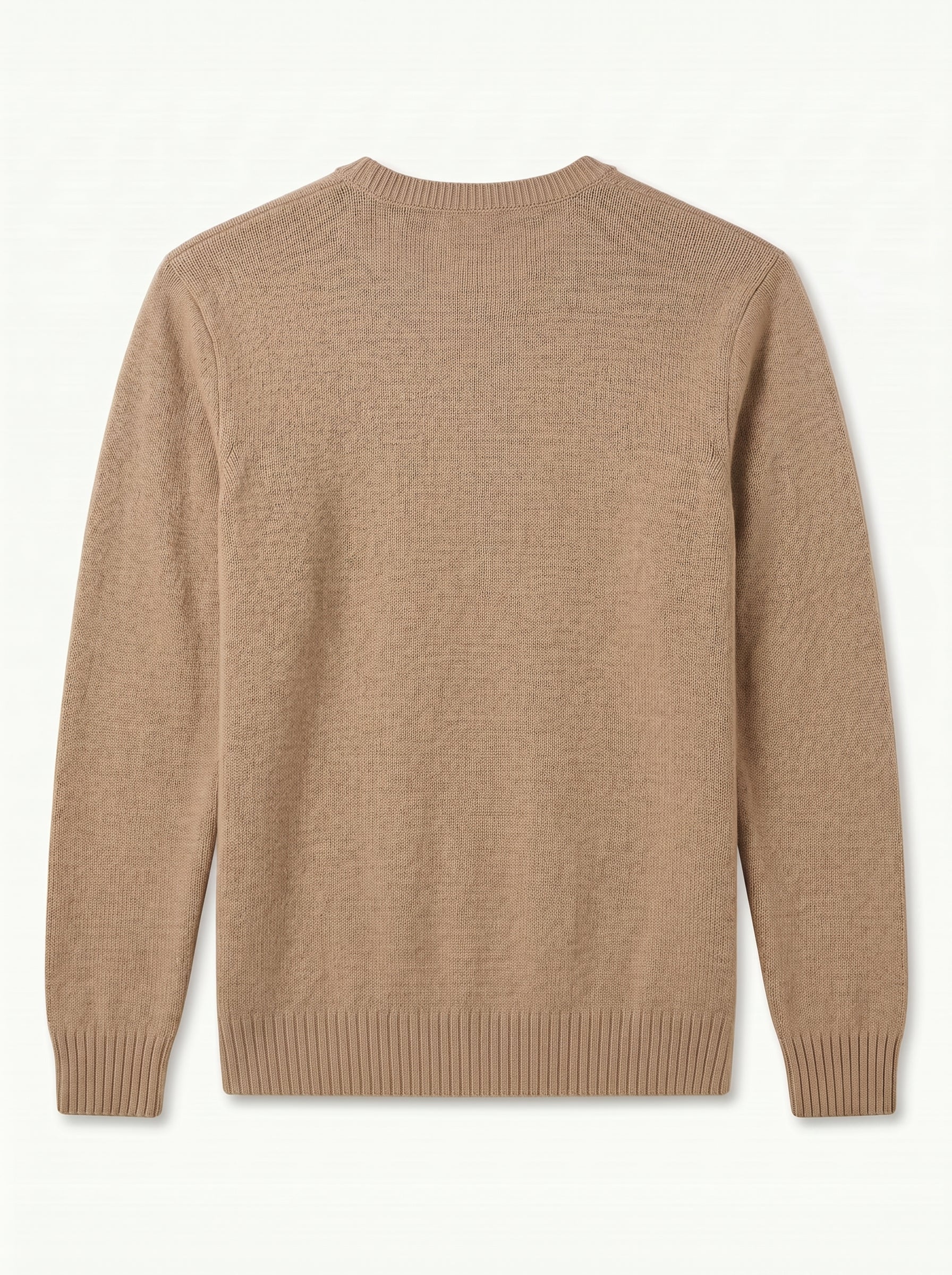 ZHILIFS | Men's Crew Neck Pullover — Camel