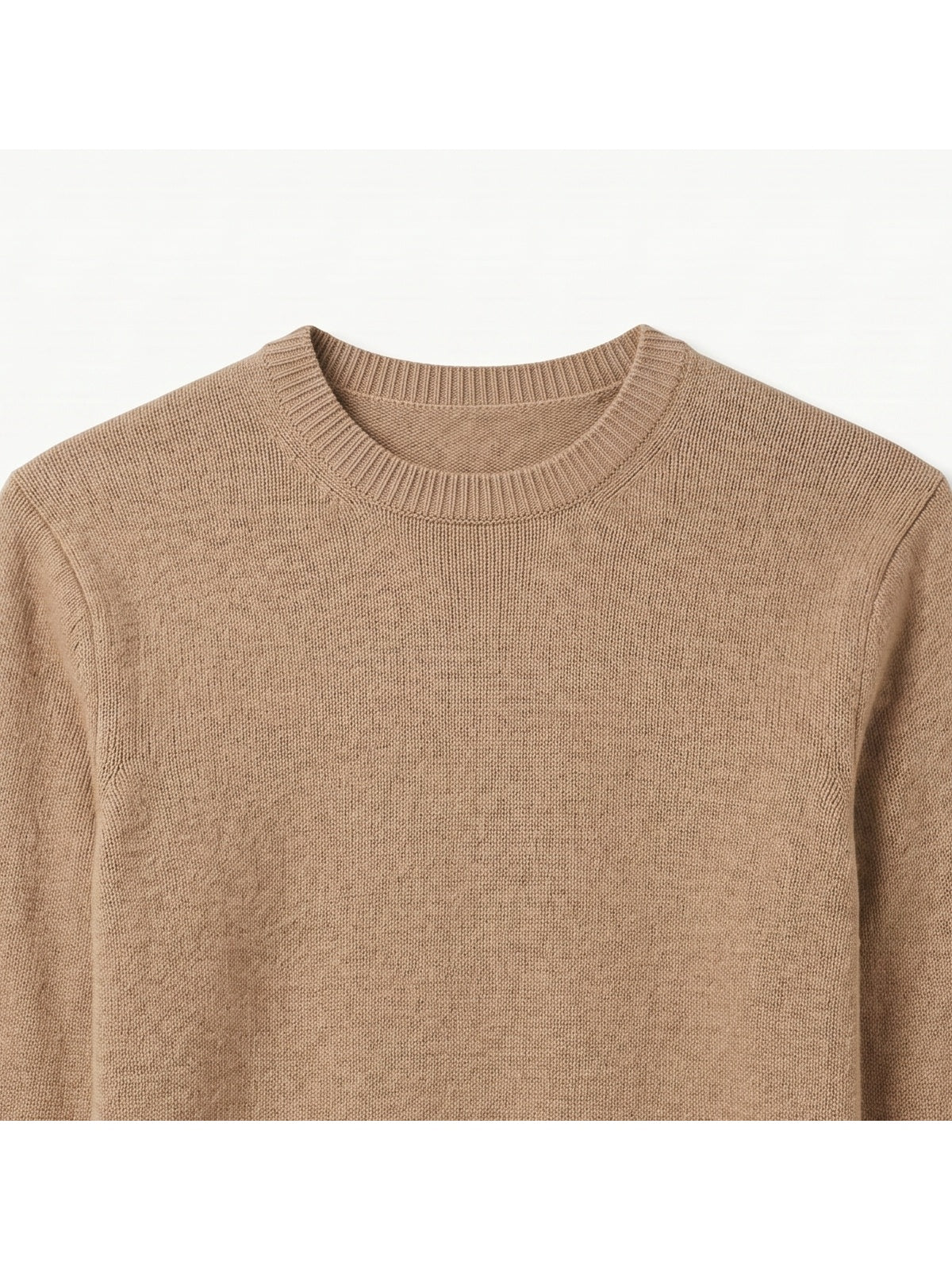 ZHILIFS | Men's Crew Neck Pullover — Camel