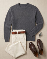 ZHILIFS | Men's Crew Neck Pullover — Dark grey
