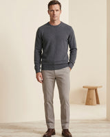 ZHILIFS | Men's Crew Neck Pullover — Dark grey