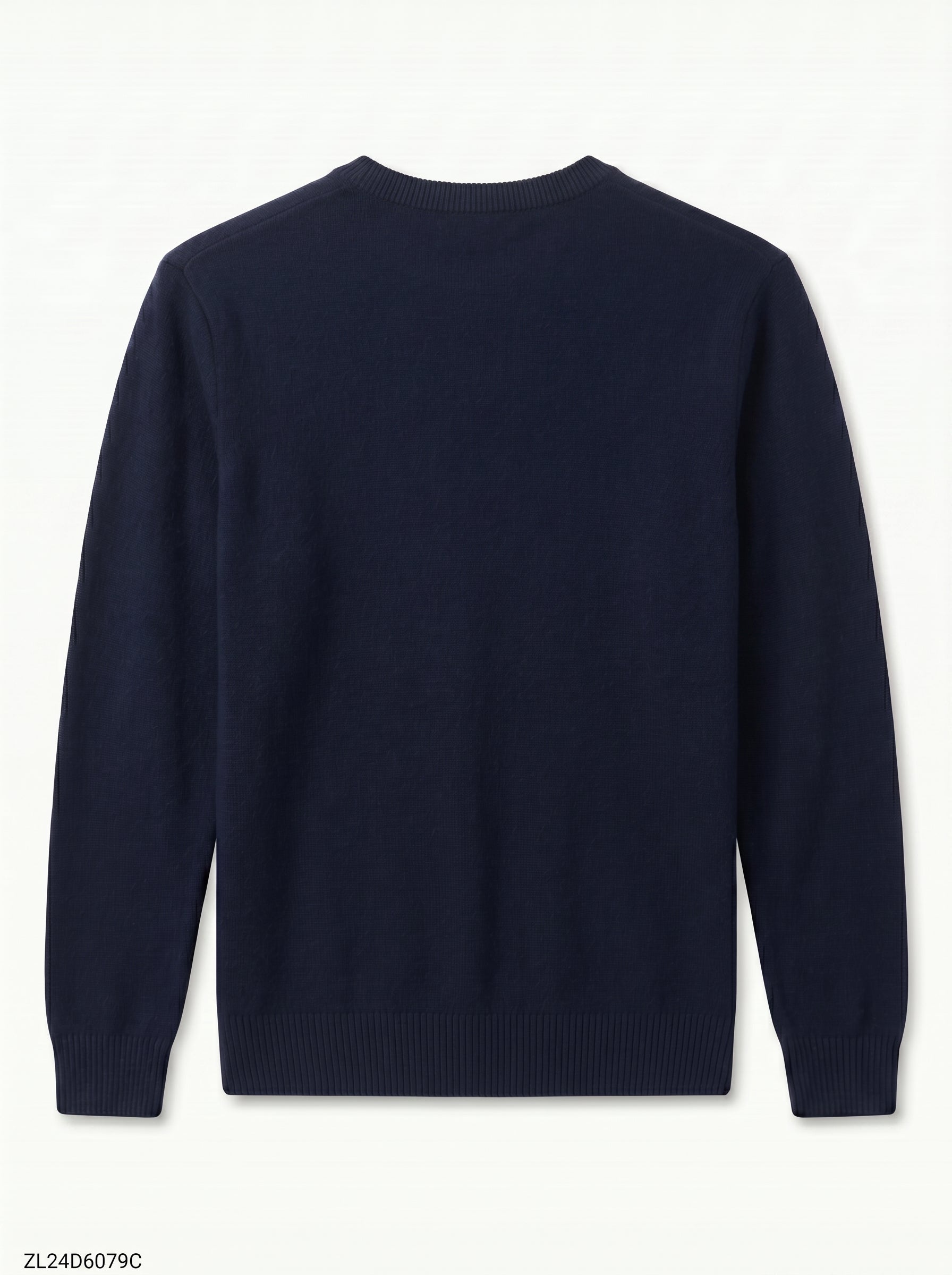 ZHILIFS | Men's Crew Neck Pullover — Navy