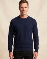 ZHILIFS | Men's Crew Neck Pullover — Navy