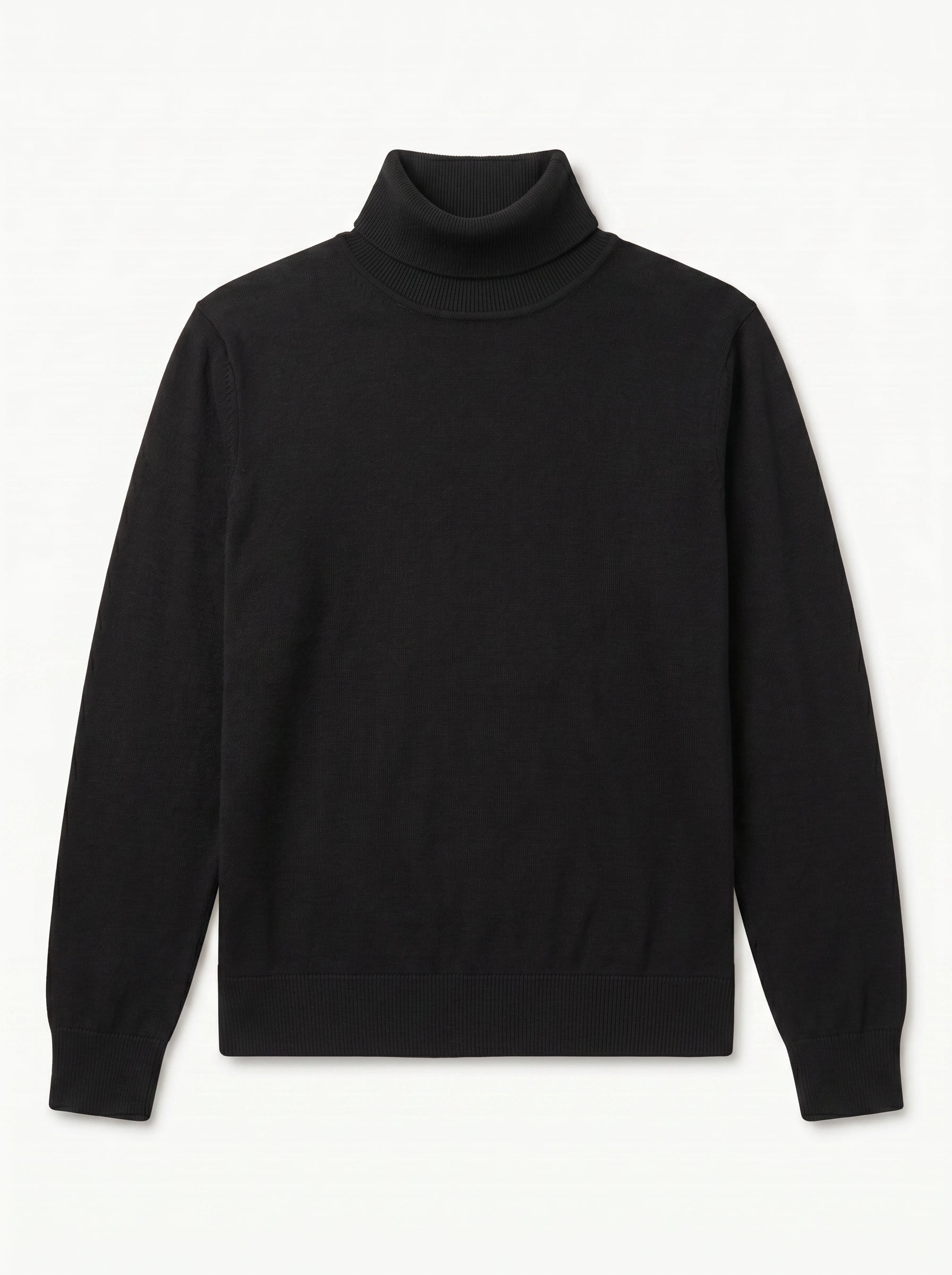 ZHILIFS | Men's Turtleneck Pullover — Black