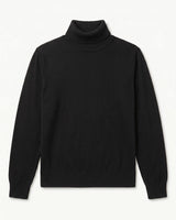 ZHILIFS | Men's Turtleneck Pullover — Black