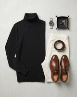 ZHILIFS | Men's Turtleneck Pullover — Black