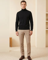 ZHILIFS | Men's Turtleneck Pullover — Black