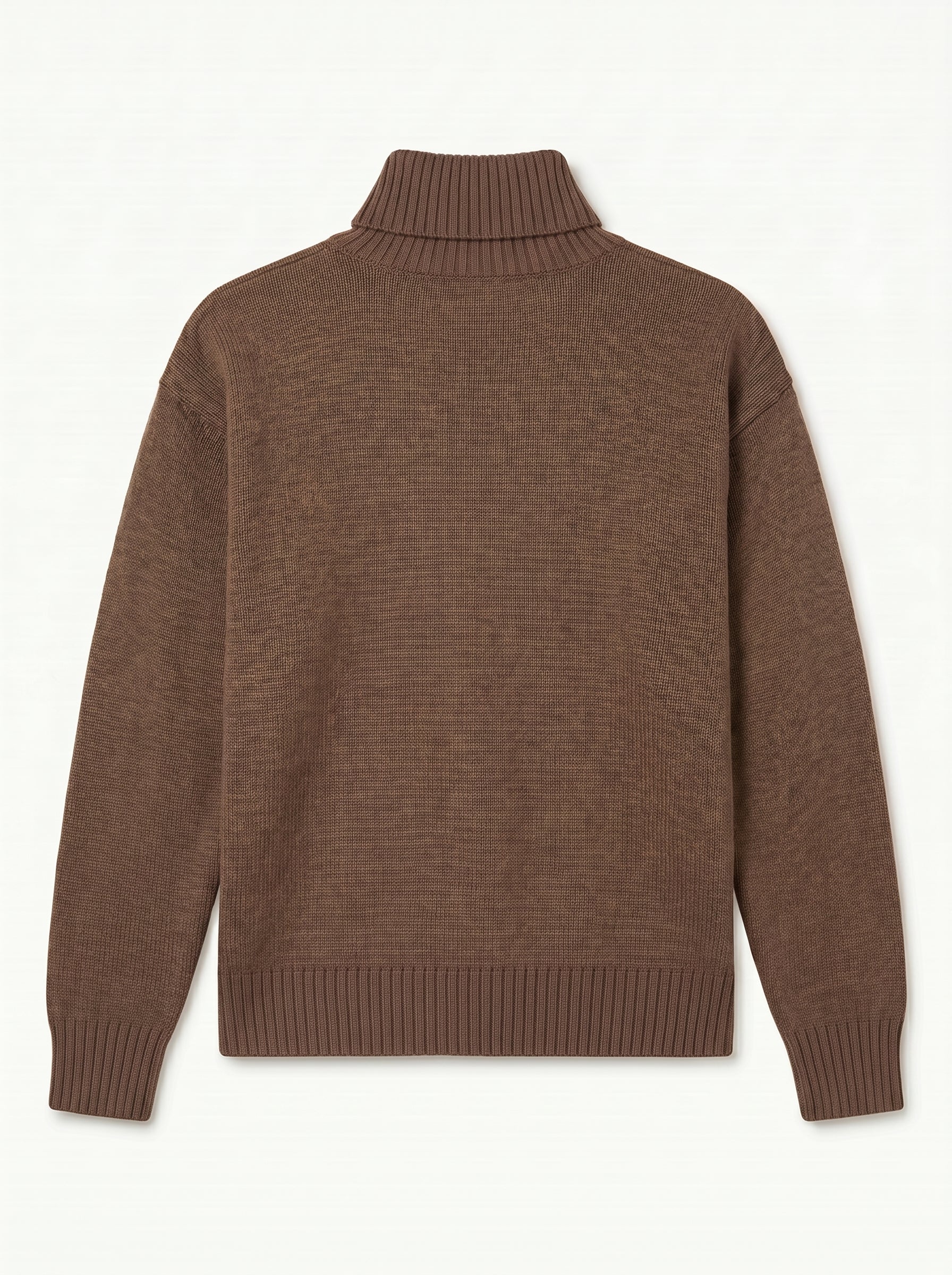 ZHILIFS | Men's Turtleneck Pullover — Brown