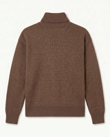 ZHILIFS | Men's Turtleneck Pullover — Brown