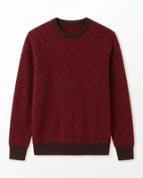 Men's Cashmere Crew Neck Sweater — Red