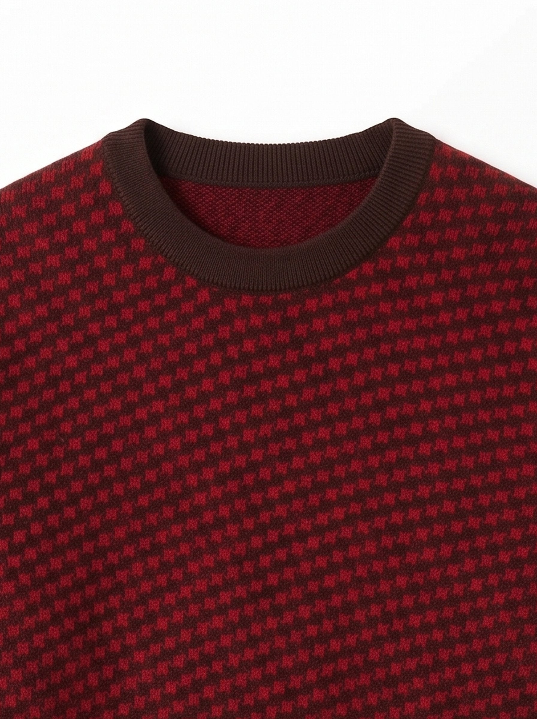 Men's Cashmere Crew Neck Sweater — Red