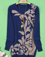 Women's Slim Round Neck Sweater Dress
