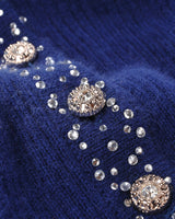 Women's Beaded Crew Neck Cashmere Sweater Dress