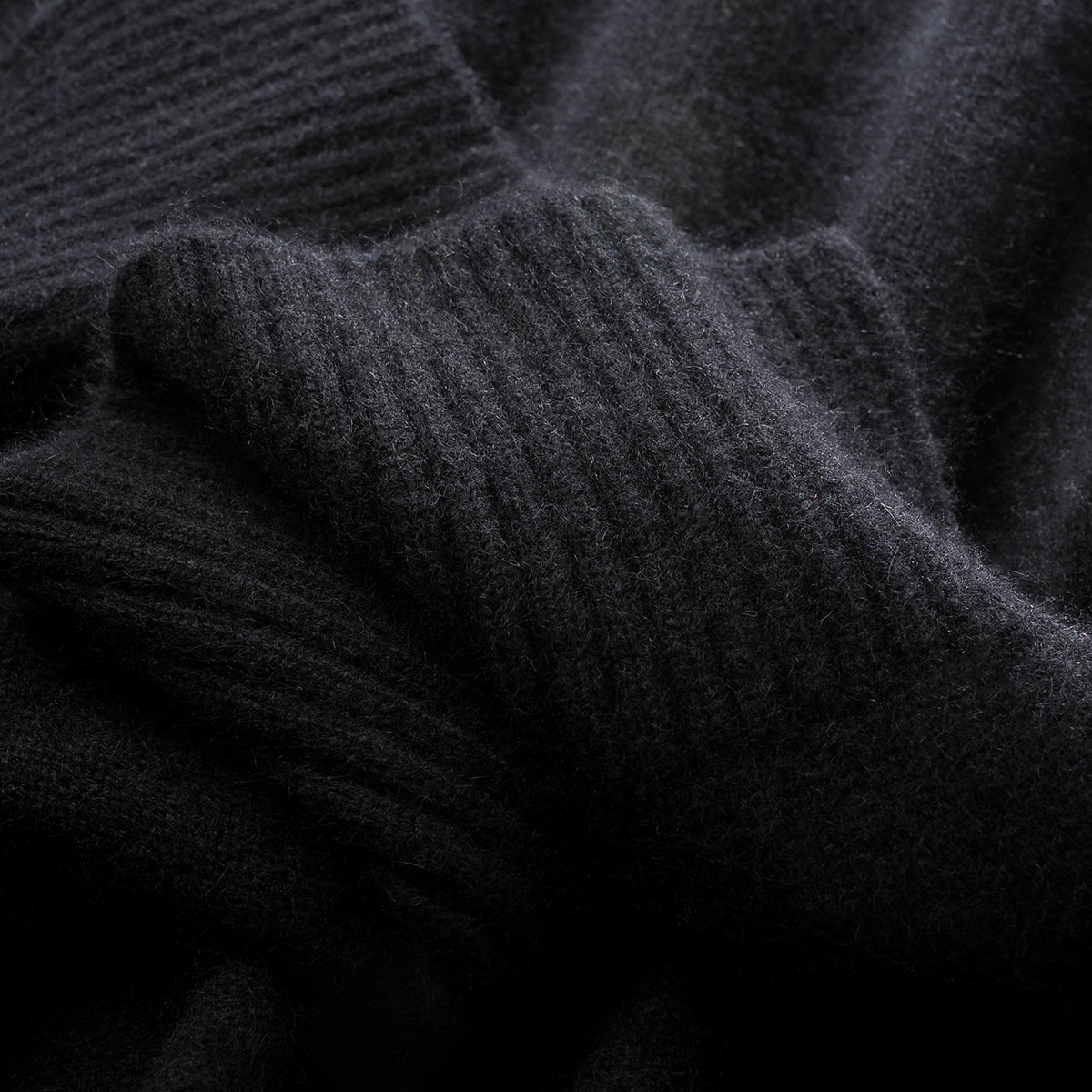 Women's High Lapel Split-Hem Cashmere Sweater