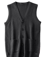 V-Neck Knit Sweater Vest