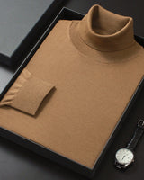 Lightweight Turtleneck Wool Sweater