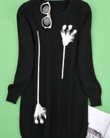 Women's Round Neck Sweater Dress