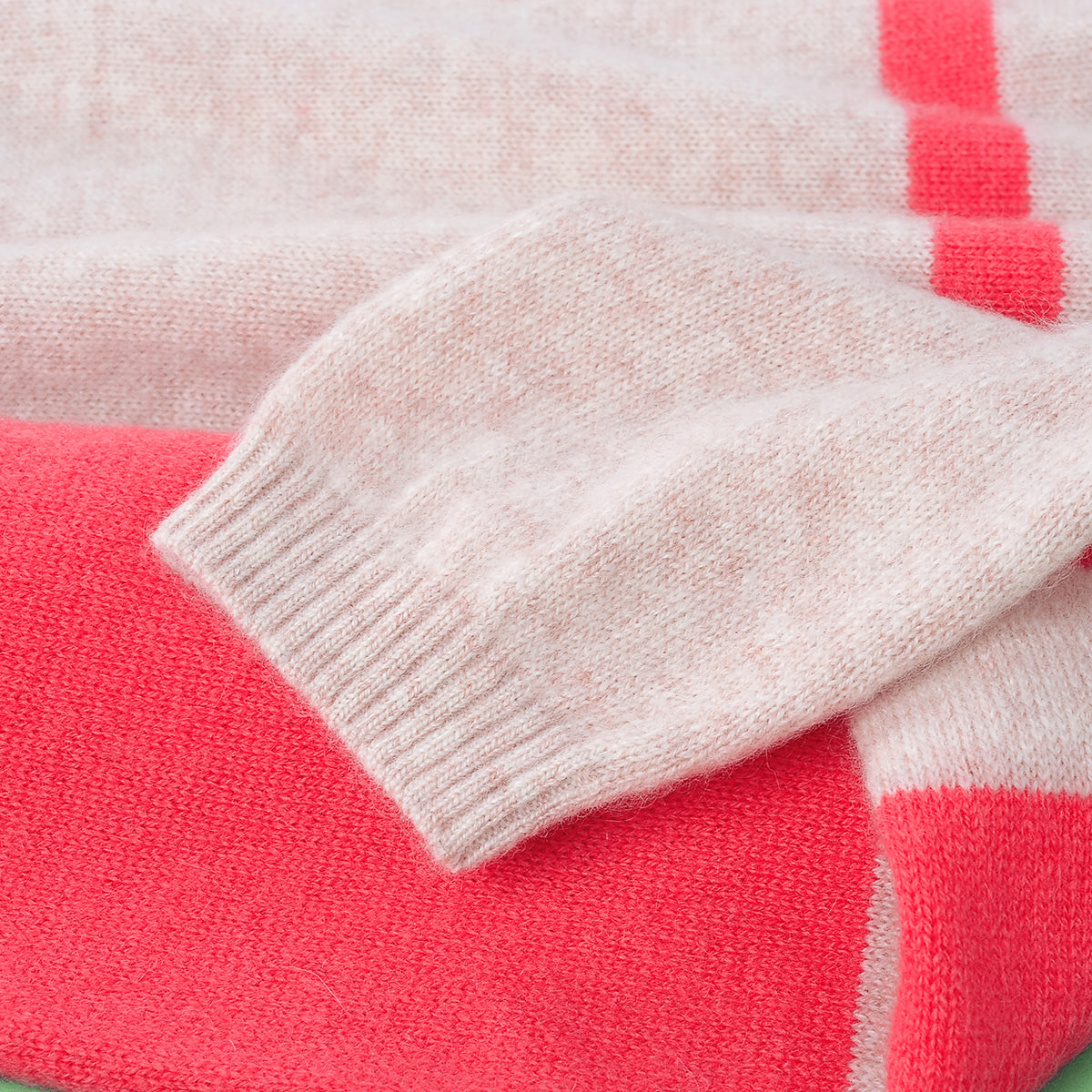 Women's Colorblock V-Neck Cashmere Sweater