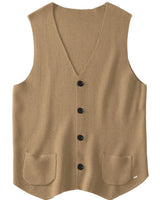 Herringbone V-Neck Sweater Vest