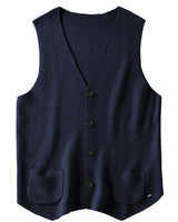 Herringbone V-Neck Sweater Vest