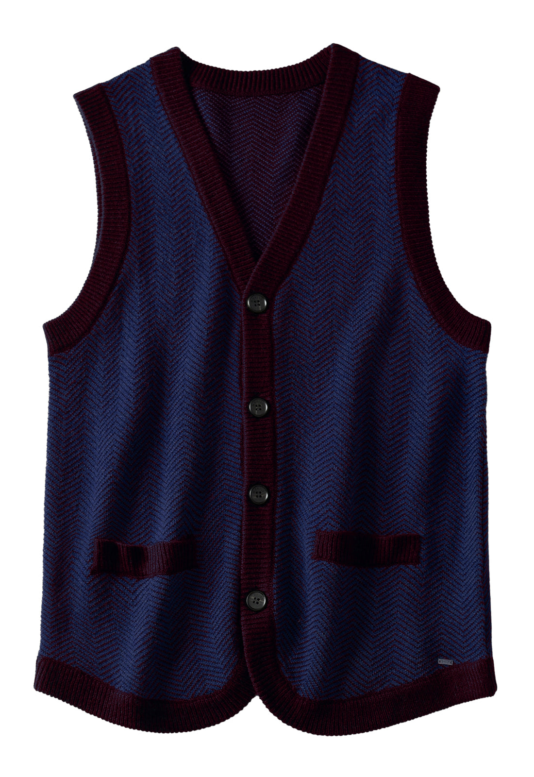 Solid Knit Sweater Vest
