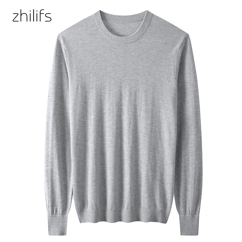 Men's Lightweight Wool Crewneck Sweater