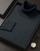 Lightweight Turtleneck Wool Sweater