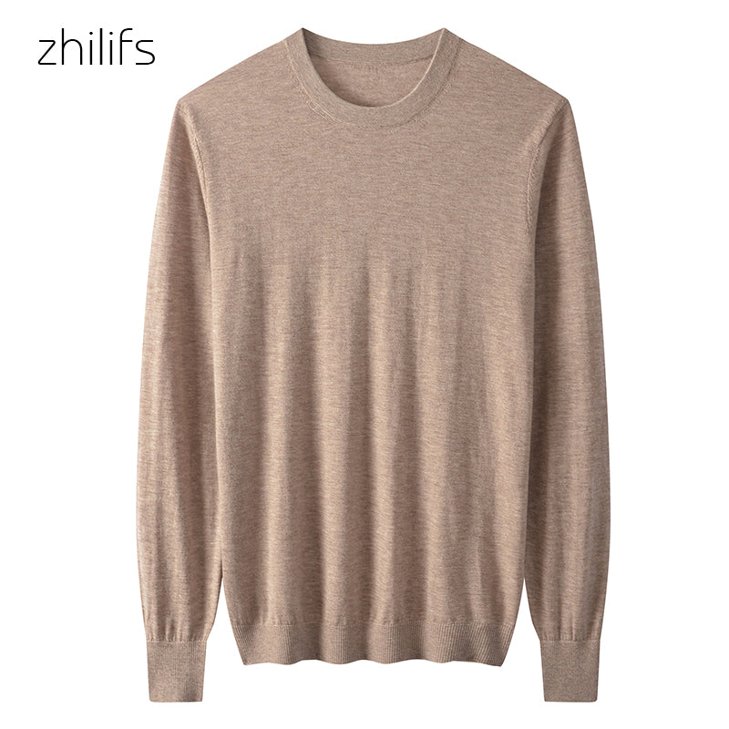 Men's Lightweight Wool Crewneck Sweater