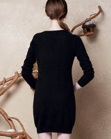 Women's Round Neck Sweater Dress