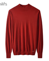 Solid Turtleneck Sweater