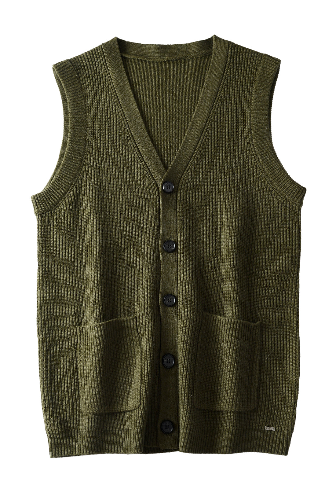 V-Neck Knit Sweater Vest