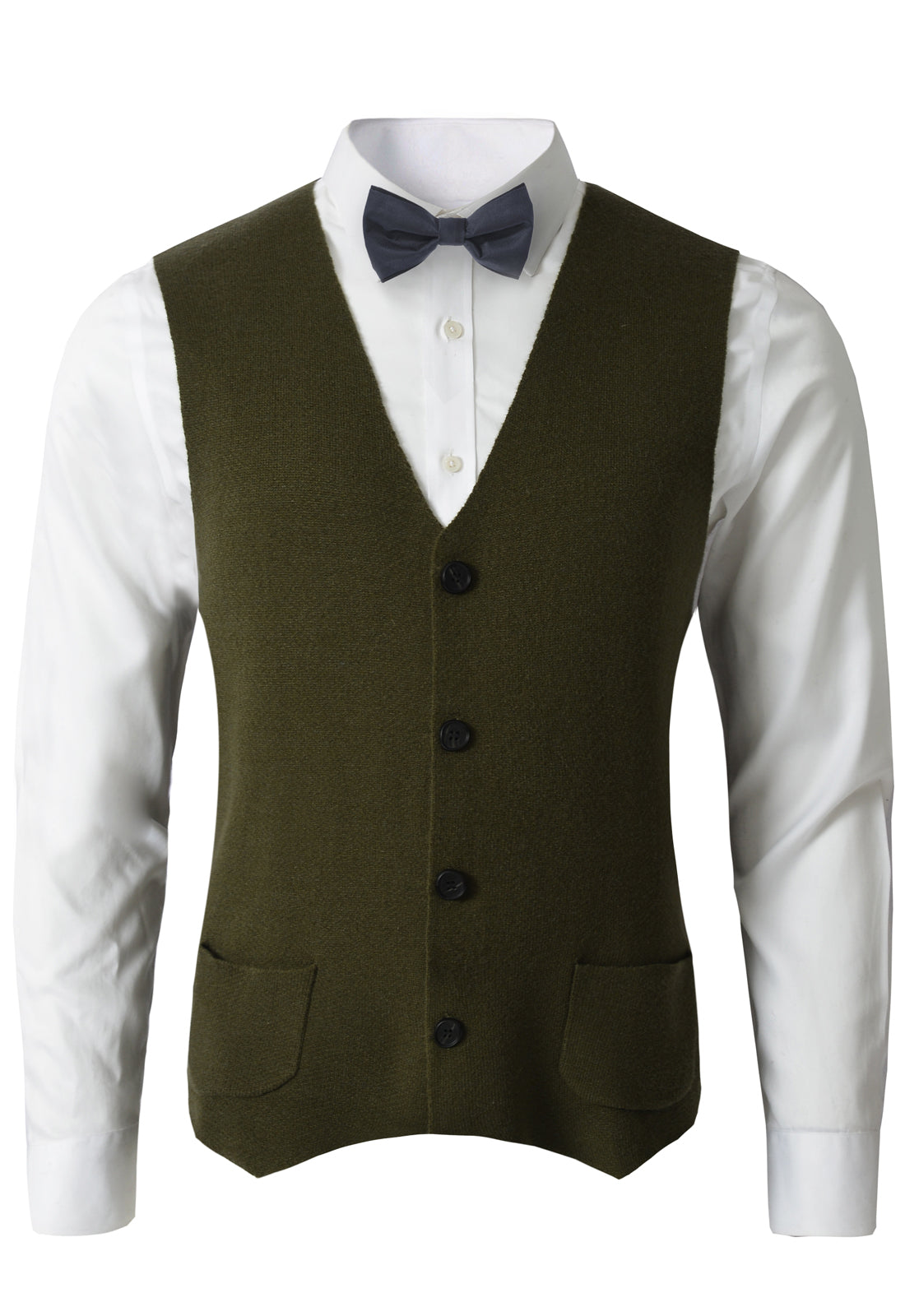 Herringbone V-Neck Sweater Vest