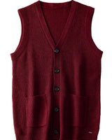 V-Neck Knit Sweater Vest