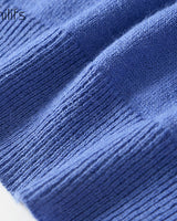 Fine Knit Wool V-Neck Sweater