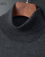 Lightweight Turtleneck Wool Sweater
