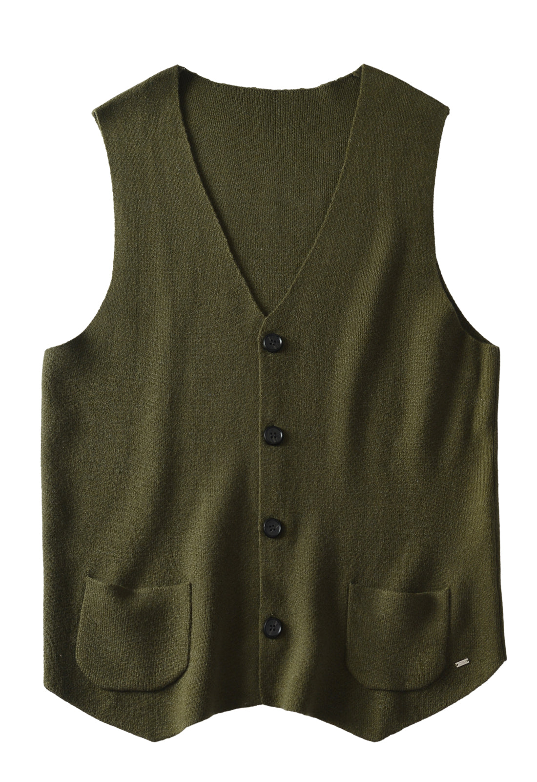 Herringbone V-Neck Sweater Vest