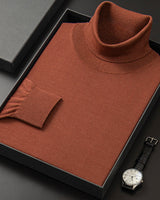 Lightweight Turtleneck Wool Sweater