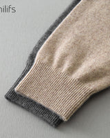 Solid V-Neck Cashmere Pullover Sweater