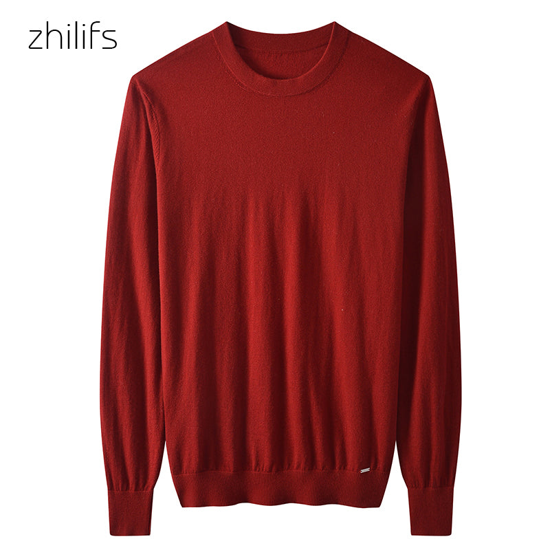 Men's Lightweight Wool Crewneck Sweater