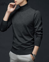 Lightweight Turtleneck Wool Sweater