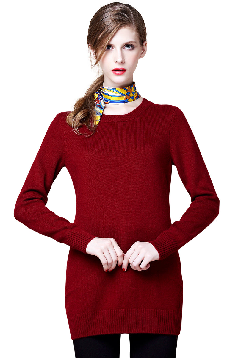 ZHILIFS multiple colour Mid-length 100% pure cashmere Women's base sweater