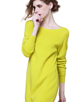 Women's Multi-Color Cashmere Sweater Dress