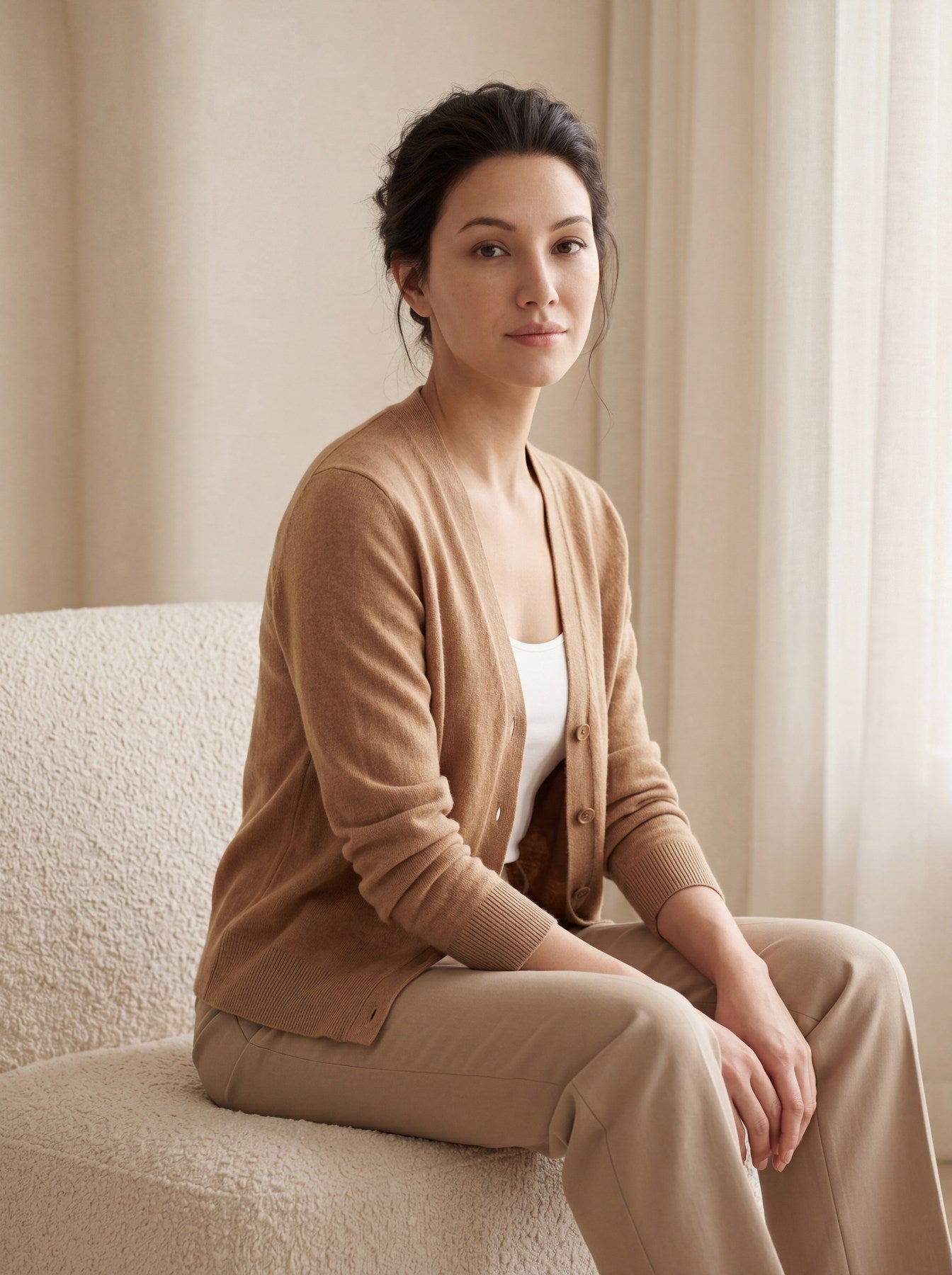 ZHILIFS refined knitwear, worn